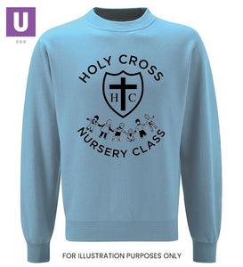Holy Cross Nursery Crew Neck Sweatshirt with logo