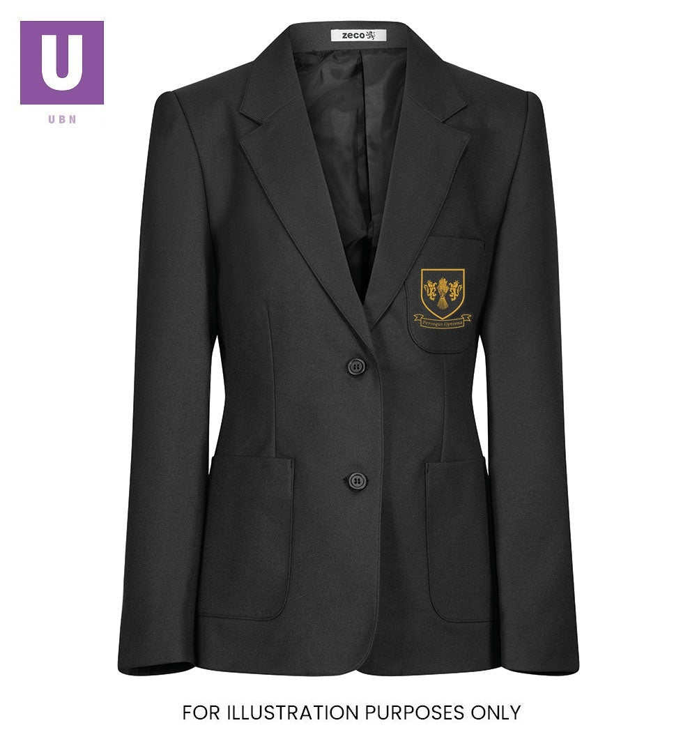 St Cleres Girls Fitted Eco School Blazer With Logo Uniforms By Niki st-cleres-girls-fitted-eco-school-blazer-with-logo-uniforms-by-niki