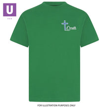 Load image into Gallery viewer, Orsett Primary Emerald Green P.E. Crew Neck T-Shirt *Clearance*