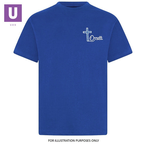 Orsett Primary Royal Blue P.E. Crew Neck T-Shirt *Clearance*