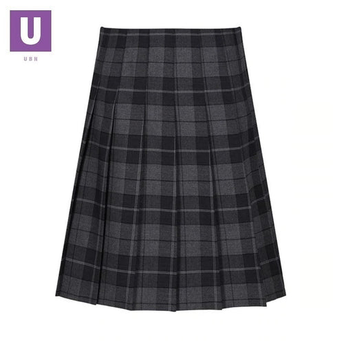 Stitch Down Pleat Tartan Skirt