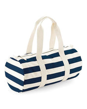 Load image into Gallery viewer, Westford Mill Nautical Barrel Bag