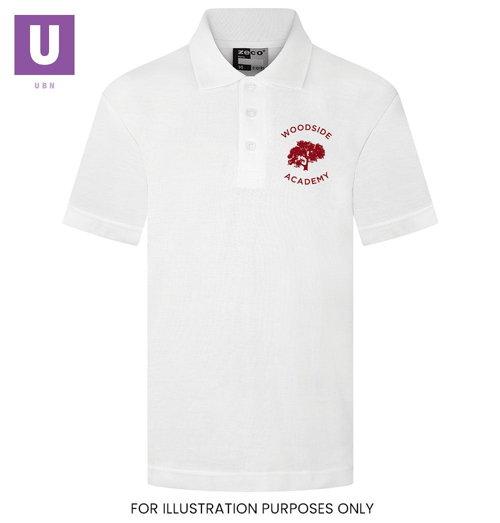 Pre-Loved Woodside Academy Polo Shirt with logo