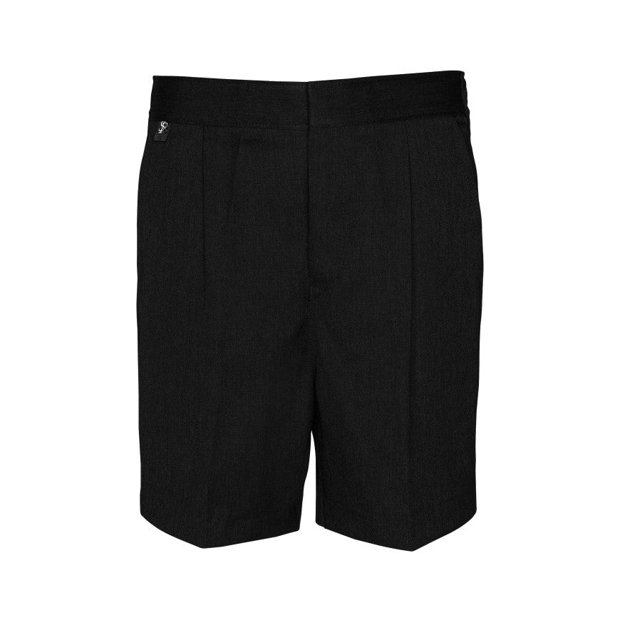 Boys Black Standard Fit Shorts