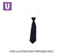 Load image into Gallery viewer, Navy &amp; Saxe Thin Stripe Tie (Box of 24)