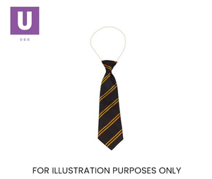 Black & Gold Double Stripe Tie (Box of 24)