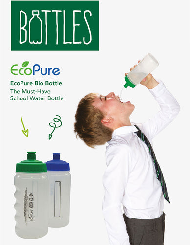 EcoPure Water Bottle With Dust Cap 500ml