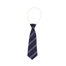 Load image into Gallery viewer, Navy &amp; Light Blue Double Stripe Eco Tie