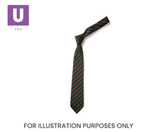 Load image into Gallery viewer, Green &amp; Red Thin Stripe Tie (Box of 24)