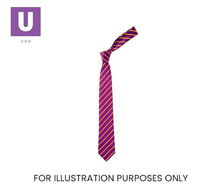 Load image into Gallery viewer, Purple &amp; Gold Thin Stripe Tie (Box of 24)