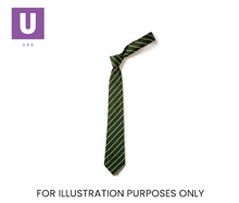 Cargar imagen en el visor de la galería, Green &amp; Gold Thin Stripe Tie (Box of 24)
