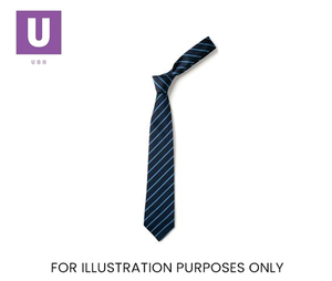 Navy & Saxe Thin Stripe Tie (Box of 24)