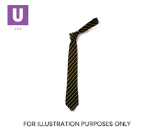 Load image into Gallery viewer, Black &amp; Gold Thin Stripe Tie (Box of 24)