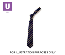Load image into Gallery viewer, Navy &amp; Gold Thin Stripe Tie (Box of 24)