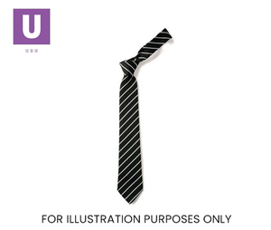 Black & White Thin Stripe Tie (Box of 24)