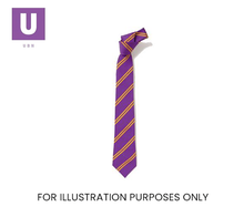 Cargar imagen en el visor de la galería, Purple &amp; Gold Double Stripe Tie (Box of 24)
