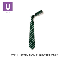 Cargar imagen en el visor de la galería, Green &amp; White Thin Stripe Tie (Box of 24)