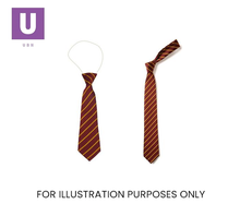 Load image into Gallery viewer, Maroon &amp; Gold Thin Stripe Tie (Box of 24)