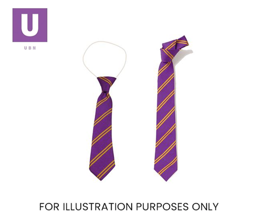 Purple & Gold Double Stripe Tie (Box of 24)