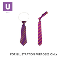 Load image into Gallery viewer, Purple &amp; Gold Thin Stripe Tie (Box of 24)