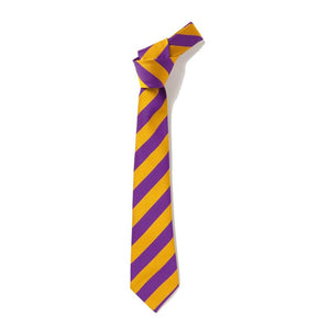 Purple & Gold Broad Stripe Tie